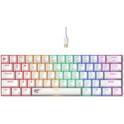 Resim Havit Gamenote Kb903l %60 Mekanik Blended Aydınlatma Oyuncu Klavyesi - 61 Tuş - Red Switch - Türkçe Q 