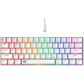 Resim Havit Gamenote Kb903l %60 Mekanik Blended Aydınlatma Oyuncu Klavyesi - 61 Tuş - Red Switch - Türkçe Q 