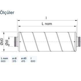 Resim Systemair LDC 315-600 Silencer- Dairesel Kanallar Için Susturucu 