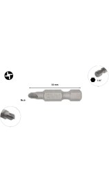 Resim Ceta Form Torq-Set Uçlu Bits No 6 x 32MM CB/860306 (1 Adet) 