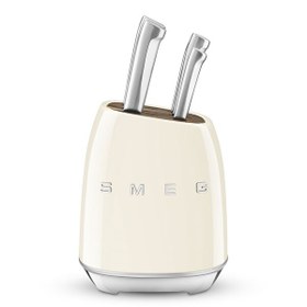 Resim Smeg KBSF02CR 50's Style Standlı Bıçak Seti - Krem 