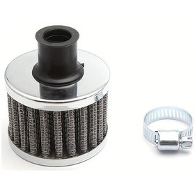 Resim Cloudstore Universal 12mm Gümüş Hava Filtresi Yüksek Akış Performansı Alüminyum Siyah Mavi 