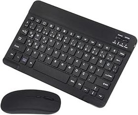 Resim Vooka Bluetooth Kablosuz Klavye Ve Mouse Seti Kablosuz Klavye Renkli 150H Şarjlı 