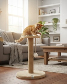 Resim Reyo Pet Stepli Kedi Tırmalama Tahtası Bej 