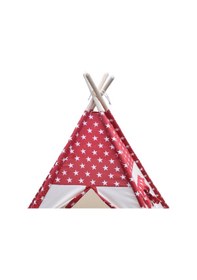Resim Conconbebe Kırmızı Yıldız Desenli Çocuk Oyun Çadırı Oyun Evi 