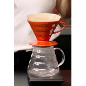 Resim Epinox Seramik Kahve Demleyici Dripper Kırmızı 