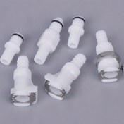 Resim 3/8 POM Tıbbi Panel Montaj Dişi Hızlı Bağlantı Koppesi - Hızlı Çıkarma Kapağı Hortum Bağlantısı 3/8" ve 1/4" Konumlarda, Dayanıklı Plastik Hava/Su Bağlantıları Pnömatik Sistemler, Tıbbi Ekipman ve Endüstriyel Tesisat İçin, Hızlı Bağlantı Tasarımı, Güçlü Yapı 