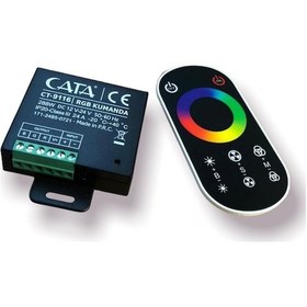 Resim Cata Kumanda 24 Amper Ct-9116 Siyah Rgb Dokunmatik Kumanda 