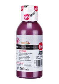 Resim Metalik Kumaş Boyası 100 Ml Mor Mor 