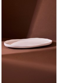 Resim Roma Porselen Kayık Tabak 31.4x19x3.1 Cm Beyaz 