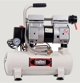 Resim Attlas SC1009 0.75 Hp 7 Bar 9LT Monofaze Sessiz Hava Kompresörü - A0301010 