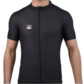 Resim BSCYCLİNG Füme Bisiklet Forması ( Petek Desen, Kısa Kol ) 