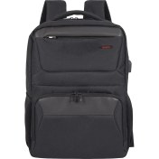 Resim Business x MCC-805 Laptop Sırt Çantası, Profesyonel Sırt Çantası, Kadınlar ve Erkekler Için Bilgisayar Çantası, 15.6 Inç Notebook Çantası, USB Şarj Bağlantılı, Siyah 