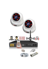 Resim IDS D-2026HD-SET2-NOHDD 2 Kameralı 1080P Full HD 5 MP Sony Lensli Kamera Seti - 2026 