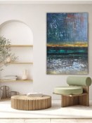 Resim Yağlı Boya Tablo %100 El Yapımı 65cmx90cm Soyut 