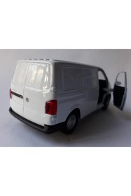 Resim Welly Metal Volkswagen Transporter Panelvan Metal Minibüs Beyaz Orjinal 
