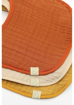 Bistyle Müslin Önlük 3'lü 60101 Kiremit Bej Hardal