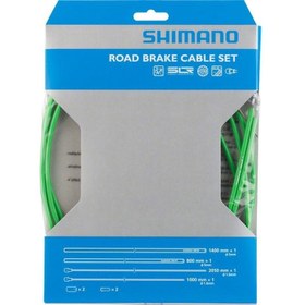 Resim Shimano Fren Kablo Set PTFE Yol Yol PTFE Yeşil 