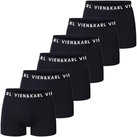 Resim VIEN&KARL 6'lı Premium Kutu, Erkek Boxer, Pamuklu, Likralı, Erkek İç Çamaşırı Külot 