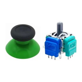 Resim Pop Konsol Xbox One Manyetik Analog Motor 1+1 Set Yeşil Topuz Hall Sensör Joystick Yedek Parça 