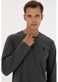 Resim U.s. Polo Assn. Erkek Antrasit Melanj Pijama Takım 50318609-vr081 Antrasit Melanj 