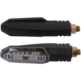 Resim Motolinas CG Çita AGK Motosiklet Led Kayan Model Sarı Işık Sinyal 