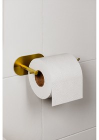 Resim Zift Unique Ömür Boyu Paslanmaz Çelik Gold Tuvalet Kağıdı Askısı , Yapışkanlı Wc Kağıdı Asacağı , Wc Askılık Diğer 