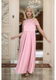 Resim Asortix Genç Kız Abiye Elbise 9 Yaş-10 Yaş-11 Yaş-12 Yaş-13 Yaş-14 Yaş-15 Yaş Pudra 