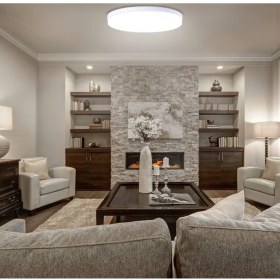 Resim Büyük Boy 24W Yuvarlak Siva Üstü LED Avize Hol-Banyo-Ev Aydinlatmasi 