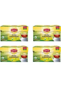 Resim Lipton Doğu Karadeniz Demlik Süzen Poşet Bergamot Aromalı Siyah Çay 100'lü Paket X 4 Adet 