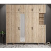 Resim Açelya Portmanto Vestiyer Meşe M9-240 cm 