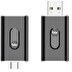 Resim Bix CB02 Kablosuz CarPlay Ve Android Auto USB-A - USB-C Çift Uçlu Kabloludan Kablosuza Çevirici Adaptör Bluetooth Araç Kiti 