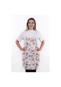 Resim Jarse Frilly İkili Paket Sıvı Geçirmez Su Geçirmez Mutfak Önlüğü Mektup 