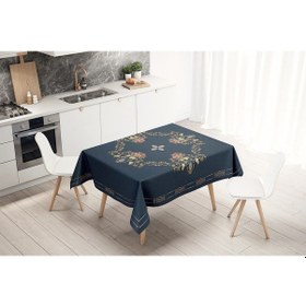 Resim Adawall Flower Framed Masa Örtüsü 