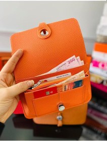 Resim Gesshop Kadın H Kırmızı Kartlık Cüzdan Mat Kırmızı 