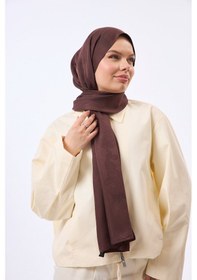 Resim Mirsoy Scarf Zerafet Desen Şal Acı Kahve 
