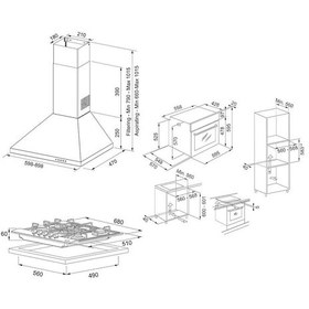 Resim Franke FSL 82 H XS - FHNL 705 4G TC XS E - FDL 6165 XS/ 600 Inox Ankastre Set 