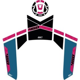 Resim GP Kompozit CF Moto 450 MT 2024 Uyumlu Tank Pad Mavi 