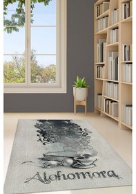 Resim Homshtag Alohomora Bej Renkli Harry Potter Halısı Çocuk Odası Halısı Çok Renkli 