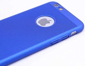 Resim iPhone 7 Uyumlu Delikli Sert Rubber Silikon Kılıf (Turkuaz) 