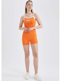 Resim Defacto Coool Bisiklet Bürümcük Tayt A7799AX23SMOG570 Turuncu 