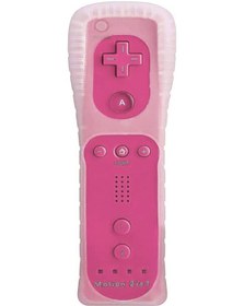 Resim Cbtx 8512 Nintendo Wii Uyumlu Uzaktan Denetleyici Hareketi İle Uyumlu Silikon Kılıflı 2'si 1 Arada Kablosuz Gamepad, Kayış Rose Pembe 