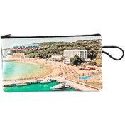 Resim Bulgaristan Temalı Deri Makyaj Çantası Çok Renkli 