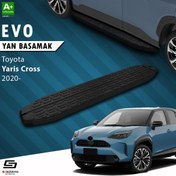 Resim S-Dizayn Toyota Yaris Cross Evo Siyah Yan Basamak 173 Cm 2020 Üzeri A+ Kalite 