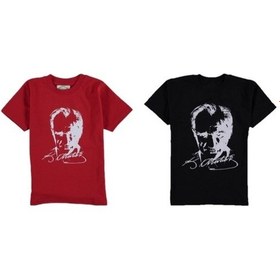 Resim A.L.M Kids 23 Nisan Kız Çocuk Atatürk Imzalı Tişörtler (5-12 Yaş) 303547 