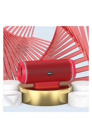 Resim ONEDER V10 Kablosuz Stereo Hoparlör - Speaker - Kırmızı 