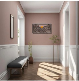 Resim Metal Duvar Dekorasyonu Güneşli Dağ Sunny Mountain Metal Duvar Tablosu Doğal 