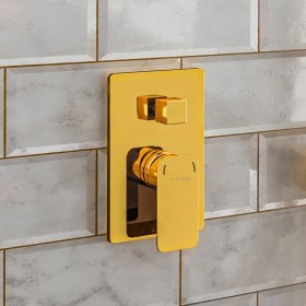 Resim Fause Ankastre Banyo Bataryası Tetra 3 Yönlü Altın 