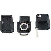 Resim 3 Düğme Yedek Uzaktan Anahtar Kutu Passat / Volkswagen B5 İçin Gösterge Lambalı Çip Yok With Uncut Car Flip Key 