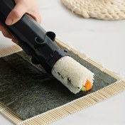 Resim 2'li Set Plastik DIY Çizgili Suşi Kalıbı, Kahvaltı, Öğle Yemeği ve Akşam Yemeği Yapımı İçin Uygun, Ofis Çalışanları, Öğrencilerin Öğle Yemeği, Parti Yemek Hazırlığı İçin Pratik Suşi Pirinç Topu Yapım Aracı Seti 